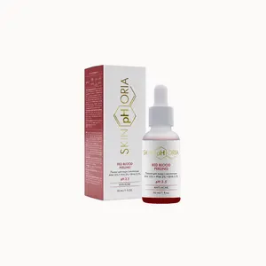 SkinPhoria Red Blood Facial Peeling – AHA, PHA & BHA Exfoliating Solution – Brightens, Fights Acne & Reduces Post-Acne Marks – 30ml