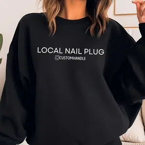 Personalized Nail Tech Sweatshirt, Custom Nail Artist Sweater, Custom Gift for Nail Tech, Nail Tech Salon Crewneck, Nail Technician