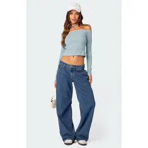 Edikted Women's Canary Ribbed Top