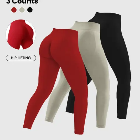 Women's High Waist Tight-Fitting Sports Pants, Simple Sporty Design, Tummy Control, Slimming Fit, Suitable for Fitness Yoga and Daily Wear, High Waist Leggings, High Waisted Leggings, Workout Bottoms, Training Leggings Pants, High Waisted Sportswear