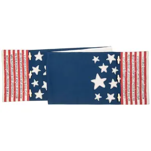 Patriotic Flag Table Runner by Valerie