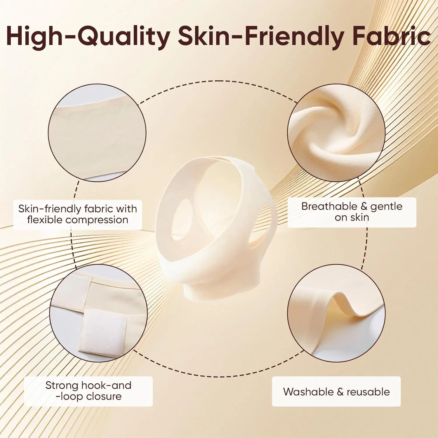 Collagen Face Sculpt Wrap, Reusable & Washable Face Mask for Wear