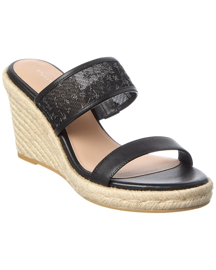Stuart Weitzman Lily Espadrille Wedge Sandal Canvas
