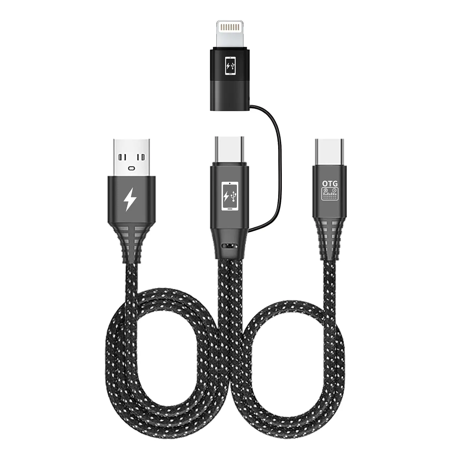tenlamp OTG 2-in-1 Audio Interface Cable, Type-C Connector, Compatible with Sound Cards, Mixers, and Various Audio Devices, for Live Streaming and Recording