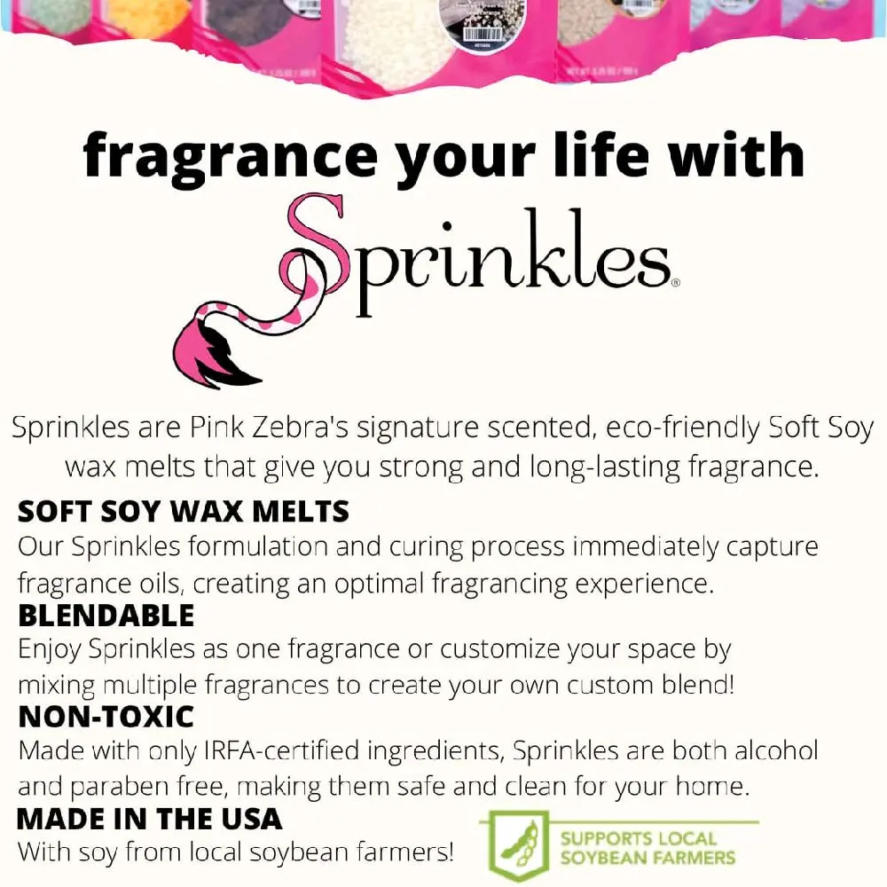 Pink Zebra sprinkles 3.75oz bags Pink Zebra sprinkles 3.75oz bags