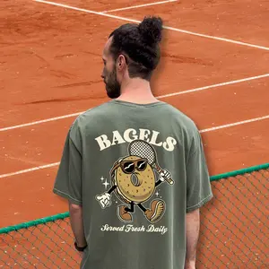 Men's Tennis TShirt (Serving Bagels) | Personalized Team Gifts, Unisex Apparel, Club League, Tournament Sweatshirt, Court Gear, Athleticwear