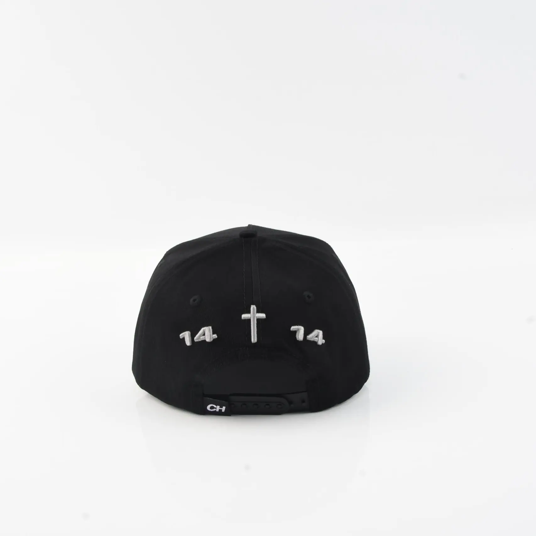 Fallen Angel Black Cap with Unique Design Suede Material