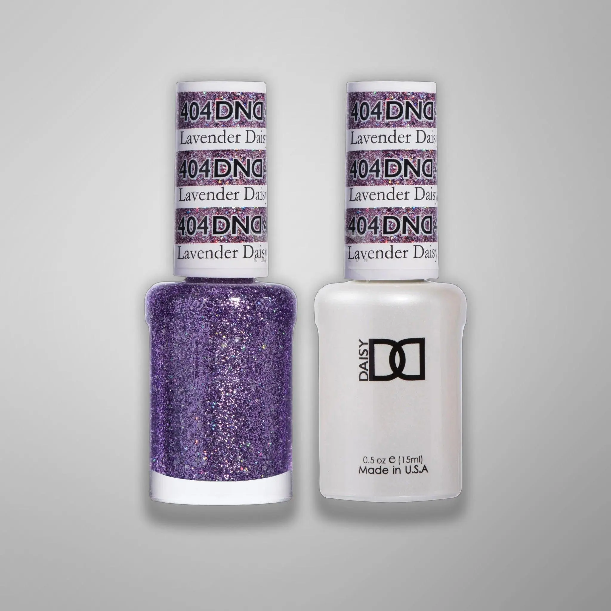 DND Duo Gel - 404 Lavender Daisy Star - Gel & Matching Lacquer Duo 0.5 oz