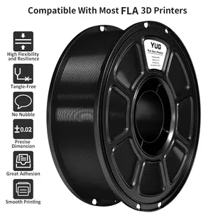 YUGMCOCE PLA 3D Printer Filament PLA 1.75mm 1KG, Exceptional Bending and Impact Resistance, Ultra-Gloss Silk PLA 3D Printing Filament for Most FDM 3D Printer