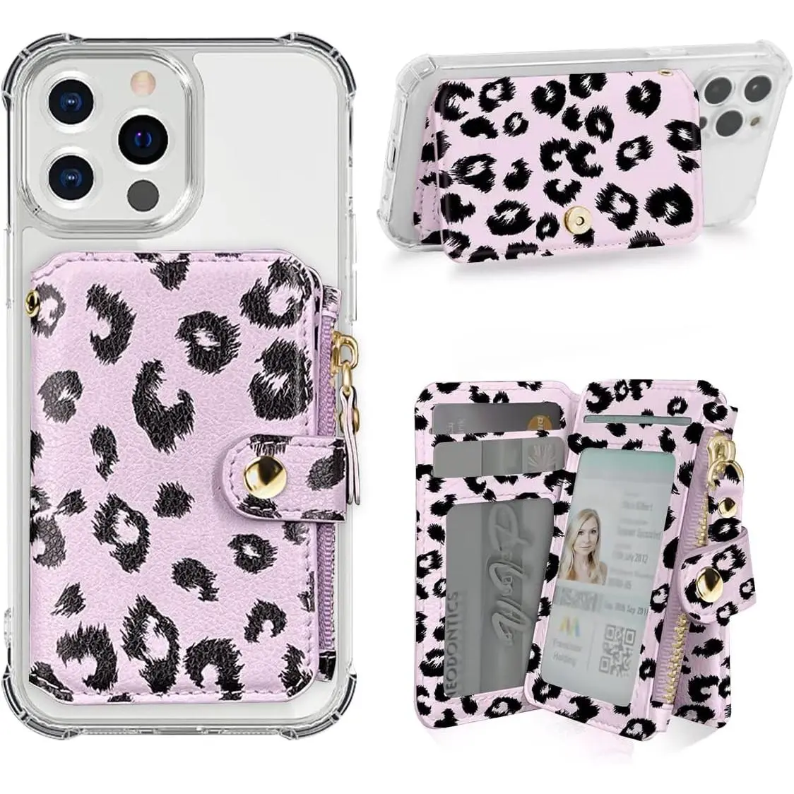 Phone Wallet Stick on, Card Holder for Phone case Stick on Attachable Credit Card Holder for Phone (Compatible with Smartphones) (Pink and Black) - TikTok Shop Phone Wallet Stick on, Card Holder for Phone case Stick on Attachable Credit Card Holder for Phone (Compatible with Smartphones) (Pink and Black) - TikTok Shop