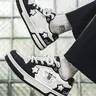 Men's Outdoor Skateboarding Shoes, Flat Sole Sports Sneakers, Daily Walking Shoes, Student Board Shoes, Star Pattern Design, Fashion Casual Shoes