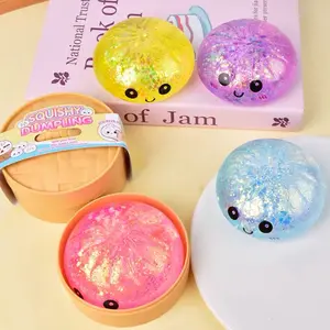 Big Dumpling Squishy - Blind Box, Mysecret Bun Fidget Toy, Soft TPR Material, Soft Squishy Silicone, Stress Relief, Unboxing Surprise, Random Style per Pack, Valentine's Day and Easter gifts, children to exchange gifts