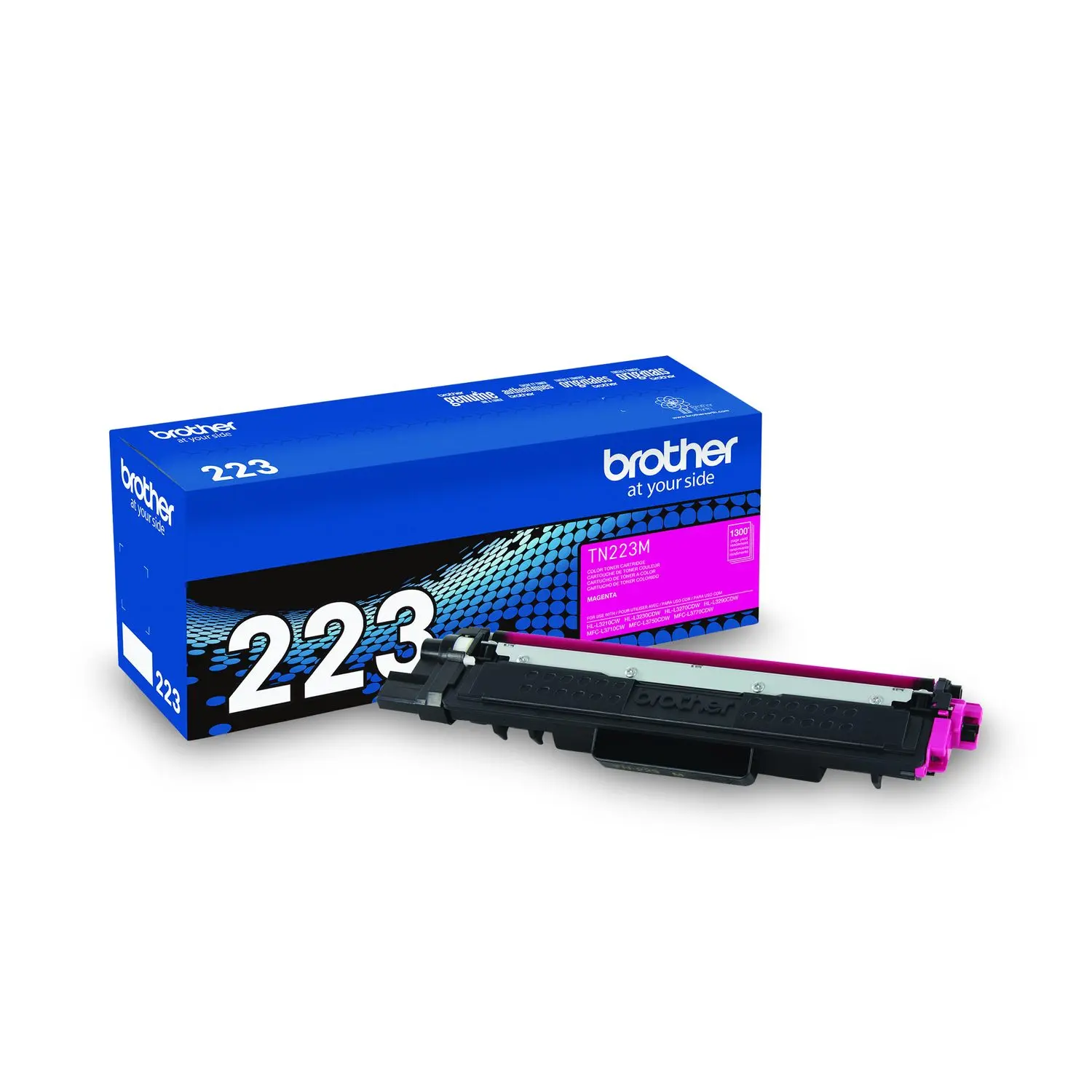 Brother TN223M Toner 1,300 Page-Yield Magenta TN223M