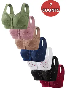Women's Floral Print Push Up Bra, Soft Comfortable Breathable Bra, Women's Lingerie for All Seasons