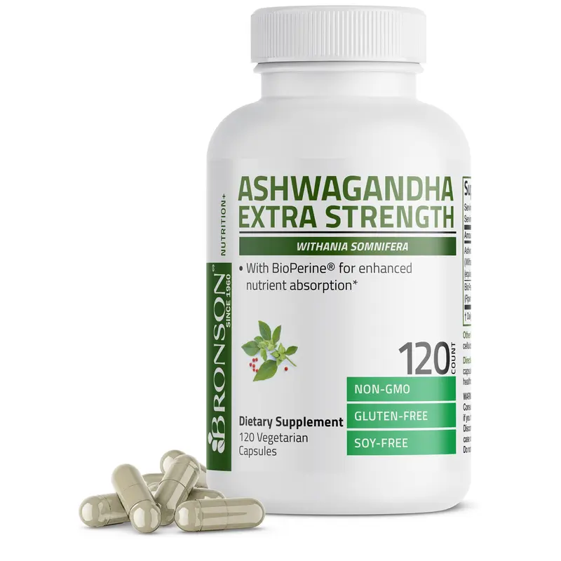 Extra Strength Ashwagandha Supplement - 3,000 mg, stress support*