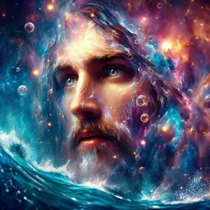1pcs 5D DIY Diamond Painting Kit, 5D Diamond Art Set with Animation Design, Nebula, Star, Ocean, Foam Mosaic for Home Decor and Gifts