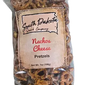 SD Snack Company Nacho Cheese Pretzels 7oz Bag - Small Batch, Crunchy and Delicious Snack - Crispy Bite