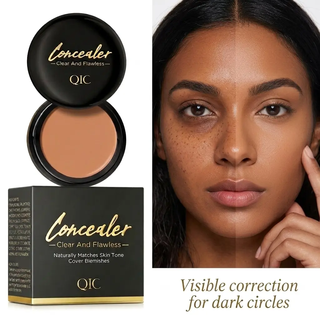 Silky Full Coverage Face & Body Concealer Pot, Waterproof Transfer-Proof Dark Circle & Blemish Tattoo Eraser Balm, Instant Flawless Leg Makeup Covers Bruises, Veins, Dark Spots, Redness & Scar,High Coverage Crease-Resistant Cosmetic Cream  All Skin Tones