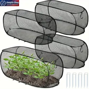 Collapsible Pop-Up Garden Plant Protection Net Cover, Durable Mesh Plant Guard for Raised Beds, Anti Bird Insect Barrier Outdoor Netting for Vegetables Fruits Seedlings, Reusable Garden Growing Protection Tent for Backyard Farming