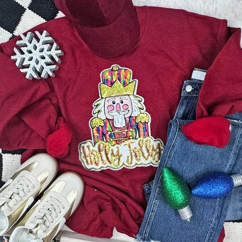 Nutcracker Chenille and Sequin Patch