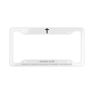Faith License Plate Frame: Religious Christian Car Decor.