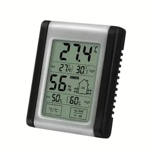 Digital Thermometer, Touch Screen LCD Digital Thermometer, Household Humidity Temperature Sensor, Healthy Care Monitor, Weather Station Digital Hygrometer & Indoor Thermometer