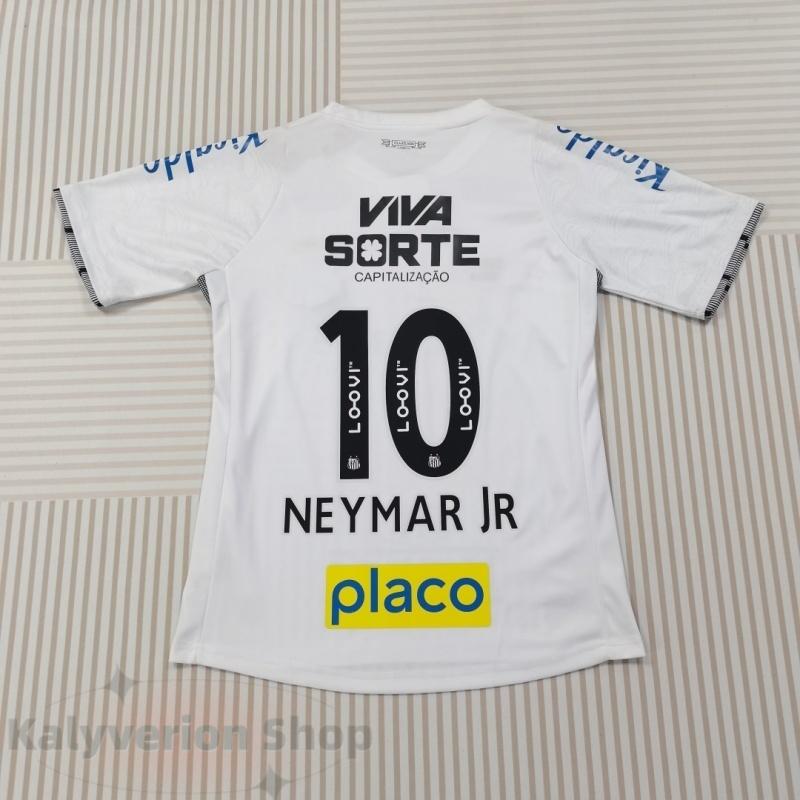 2425 Home White No 10 Neymar Jr Vintage Soccer Jersey Barclays Premier League