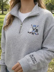 Quarter Zip Heated Movie Rivalry Sweatshirt, Team Hollanov Shirt, Hockey Romance Unisex LGBT Hockey Fan Gift Hoodie