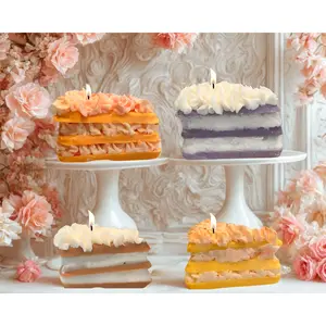Slice of Heaven Cake Candles | Triple-Layered Treats You Can Smell, Not Eat