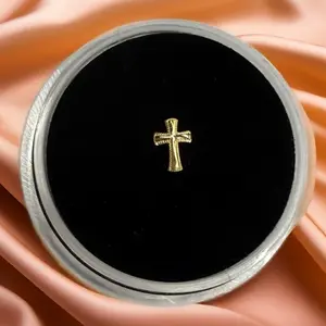 18K Real Gold Cross Tooth Charm - Tarnish-Free, Lead-Free, Minimalist Design for Daily Wear - Gold Cross Symbol of Faith, Strength, and Beauty