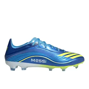 adidas Mens F50 Messi Pro Firm Ground Football Sneakers Shoes - Blue