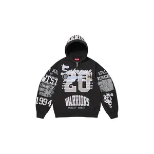 Warriors Appliqué Zip Up Hooded Sweatshirt "SS26 - Black" SU27600