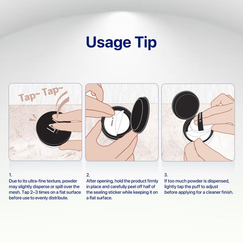 [Le Nubele] AZULENE FACE COVER FIXING POWDER | Translucent Setting Powder | Pore-Blurring + Matte Finish | Hybrid Skincare-infused Makeup | Korean Makeup | 0.35 fl. oz