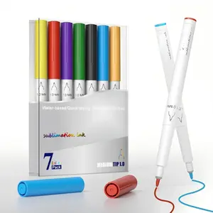 1.0 Tip Infusible Pens Compatible with Cricut Maker 3/Maker 4/Maker/Explore 3/Explore 4/Air 2/Air, 7 Pack Assorted Sublimation Ink Pens for Mugs, T-shirt, DIY Crafts