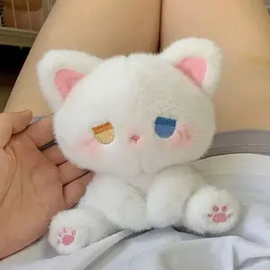 Cute Cat Plush Toy for Kids, Soft Stuffed Animal, Perfect Birthday Gift, Mixed Colors, Dollhouse Decoration, Adorable Pet Pillow