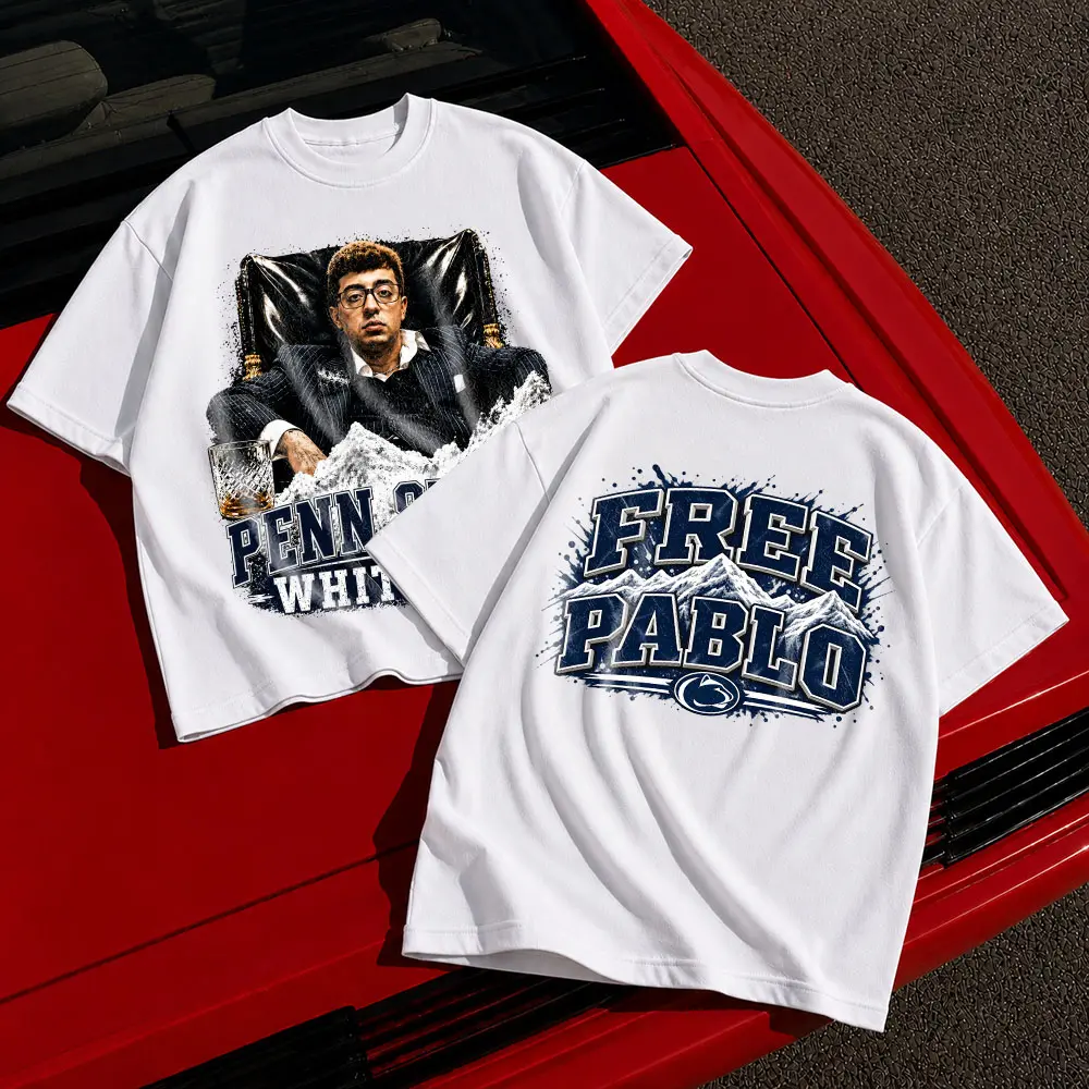 Penn State White Out Version 2 Graphic Tee, Trening Tee, 2 SIde Shirt, Ring-Spun Cotton Soft-Washed T-Shirt Trendy Tops Perfect Gift