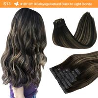 #(T1B/19)P1B Natural Black to Light Blonde