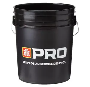 PRO Plastic Pail 5 gal BLACK 70 Mil.