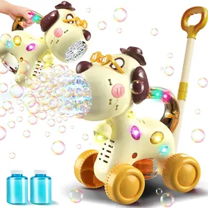 Suitable for Children Automatic Bubble Machine: Dog and Giraffe Animal Bubble Machine Bubble Blowing Toy Suitable for Boys and Girls - Handheld or Rechargeable Bubble Toy Suitable for Children's Birthdays, Christmas, and Holidays