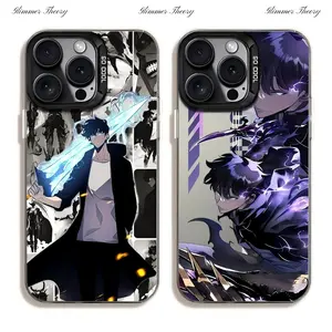 Cool Anime Solo Leveling Phone Cases For iPhone 17 Promax Pro Air 16 Plus 15 14 13 12 11 IMD Shockproof Dustproof Protective Cover Shells Gift For Birthday Christmas Valentine Halloween