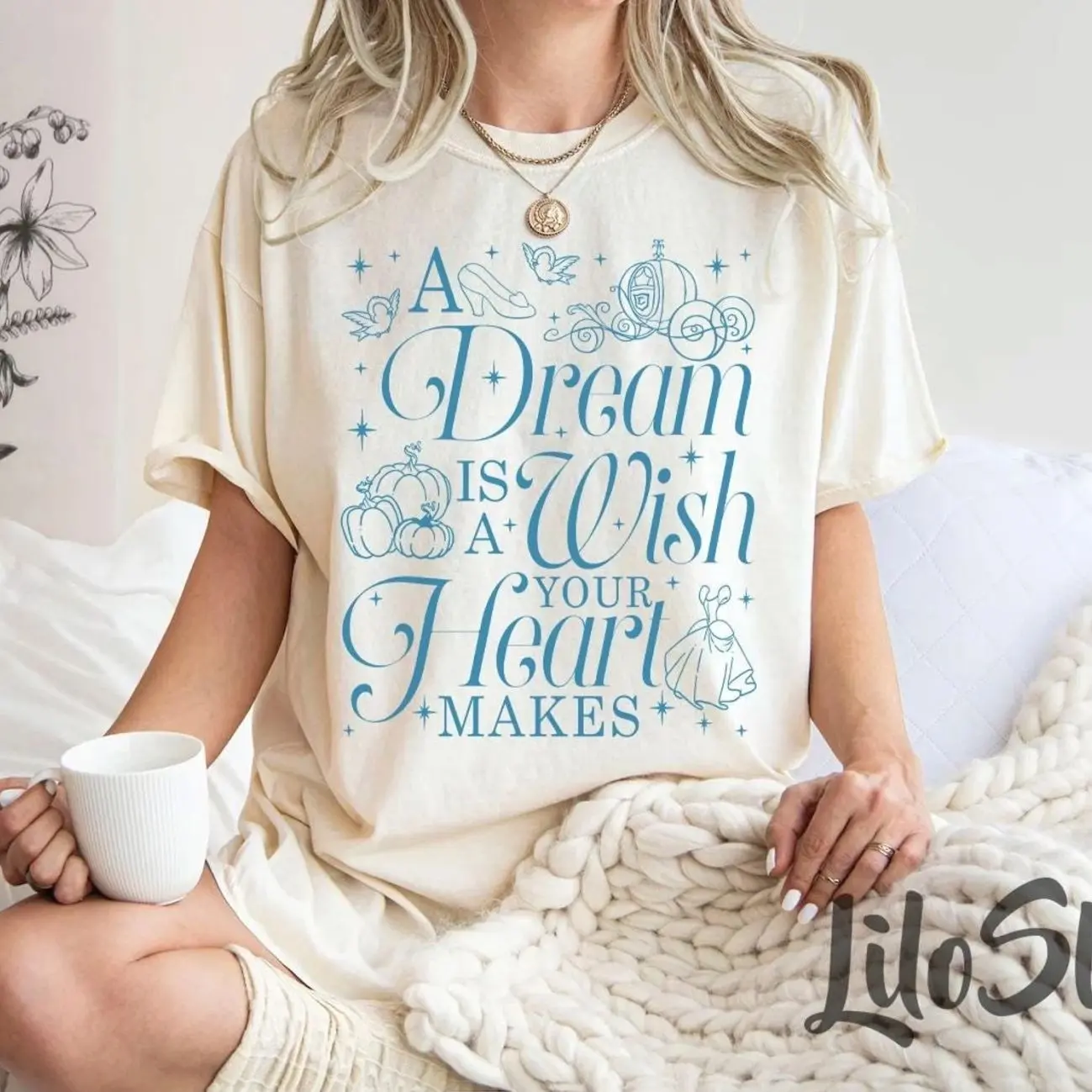 A Dream Is A Wish Your Heart Makes Shirt, #Cinderel Princess Tee, Magical Kingdom Vacation Shirt, Women Tshirt QYN0J