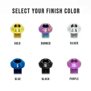 ZSPEC M10-1.5x35mm Dress Up Bolts® Fastener, Titanium GR5, Angled Head, Per Each