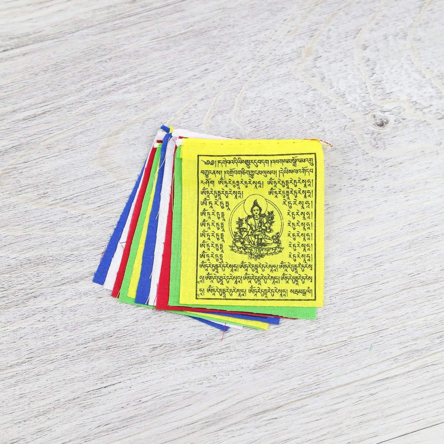 Tiny Green Tara Prayer Flags