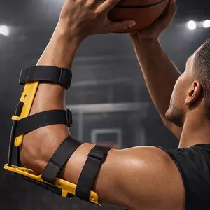 JUMP USA Bandit Basketball Shooting Trainer - Muscle Memory Elbow Guide - Adult Unisex - Fits All - Color - Nylon Arm Sleeve