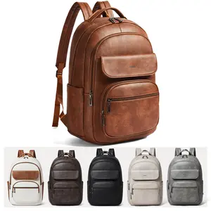 Leresas 37L Backpack Purse, Vegan Leather Backpacks for Women, Traveling Backpacks for School Work Travel Hiking Overnight Flight Approved Laptop Backpacks for Men, College Daypack Shoulder Bag, Gift for Her Mom Summervibes