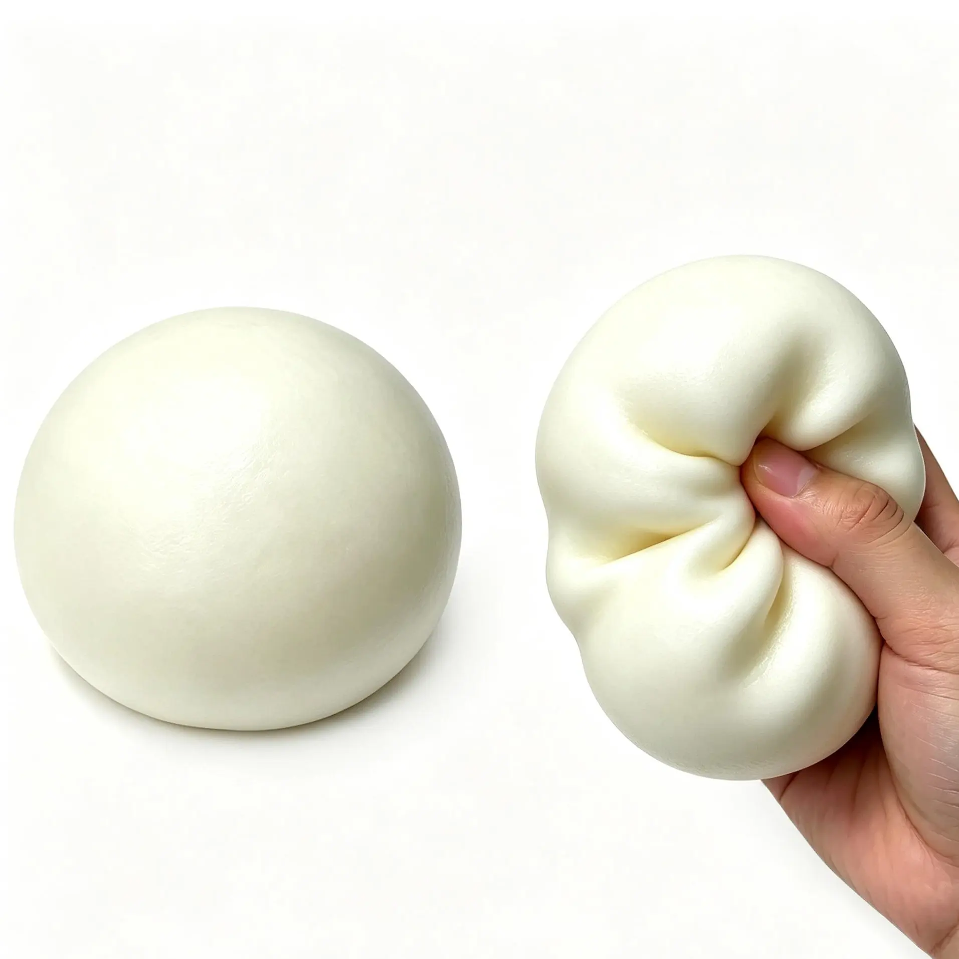 Chiboki Soft Bread-Shaped Squishy Toy, Bounce-Back Squeeze Stress Relief Fidget, Satisfying Sensory Desk Toy for Adults, Birthday Party Favor Gift
