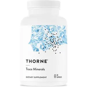 THORNE - Trace Minerals - Optimally Absorbed, Chelated Mineral Supplement with Zinc, Boron, Selenium, Chromium & Manganese - Third-Party Certified - Gluten, Dairy & Soy-Free - 90 Capsules