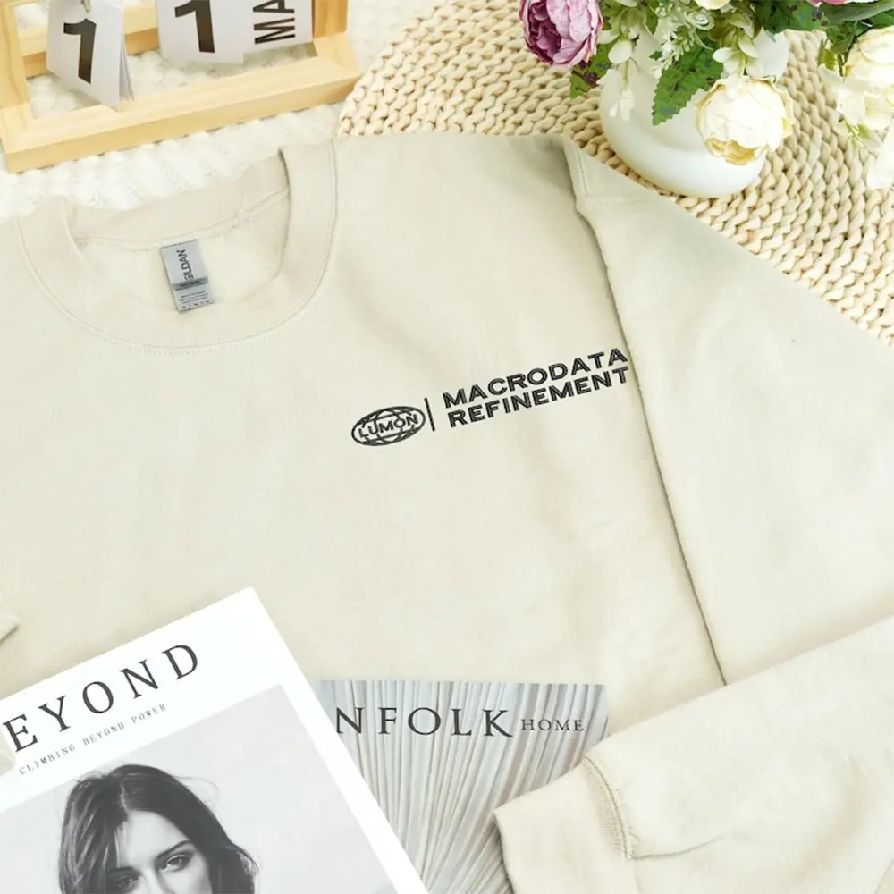Severance Lumon Embroidered Sweatshirt, Macrodata Refinement Crewneck, Officecore TV Show Crewneck, Gift for Fan or Coworker