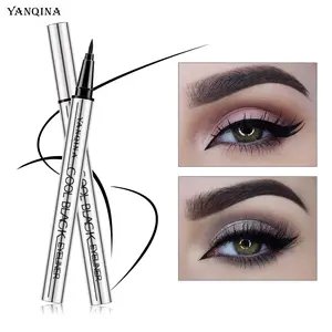 YANQINA Waterproof Black Liquid Eyeliner Pen - Smudge-Proof, Long-Lasting, Smooth Quick-Drying, High-Pigment, Precise Application, No Fading/Transfer, Ideal for Daily Wear, Parties, Makeup Beginners, Pearlescent Glitter Set
