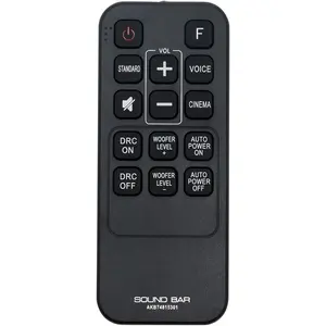 AKB74815301 Remote Control Replacement Applicable for LG Soundbar S55A3-D LAS454B S45A1-D LAS453B SH3B SPH3B-W SH3K SJ4Y SPH4B-W LAS485B Sound Bar